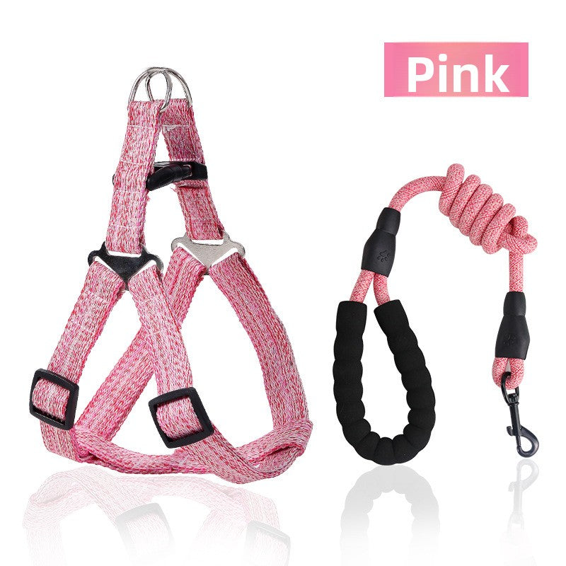 Adjustable Dog Harness Leash with Anti-Pull Feature Miyoohpet